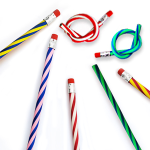 Colorful Stripe Soft Pencils