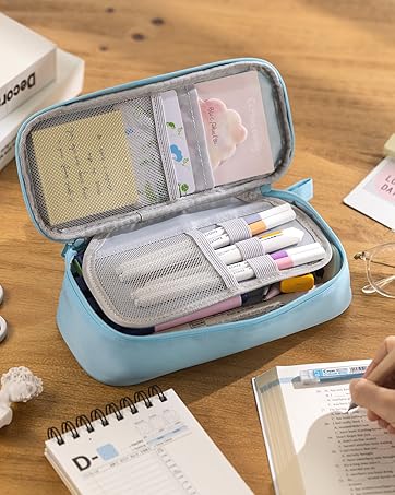 blue pencil case