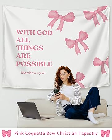 Pink Bow Christian Notebook